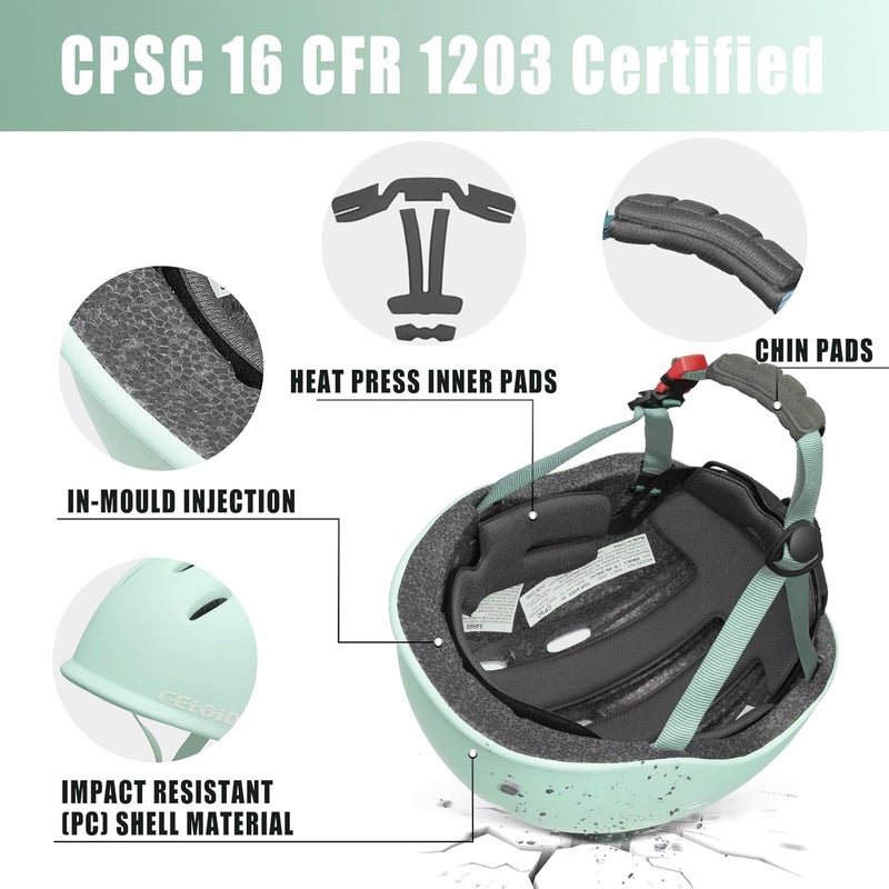 CELOID Kids Bike Helmet,Toddler Cyling Helmets for Ages 5-8-9-10-12-14-16Years Youth Boys & Girls,Child Adjustable Multi-Sport Bicycle Skateboard Roller Skate Scooter Balance Skateboarding Helmet - Image 4